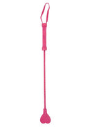 Heart Tipped Crop - Suede - Pink