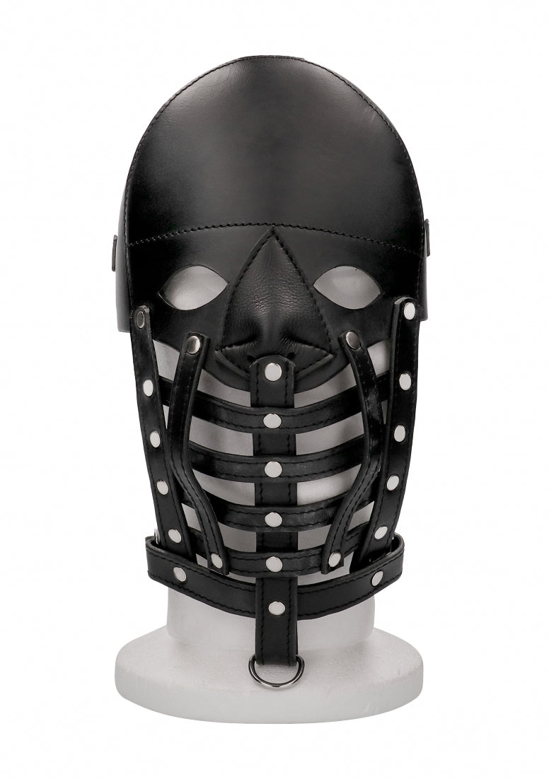 Leather Male Mask - Black