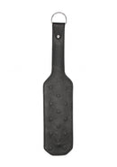 Leather Vampire Paddle  - Black