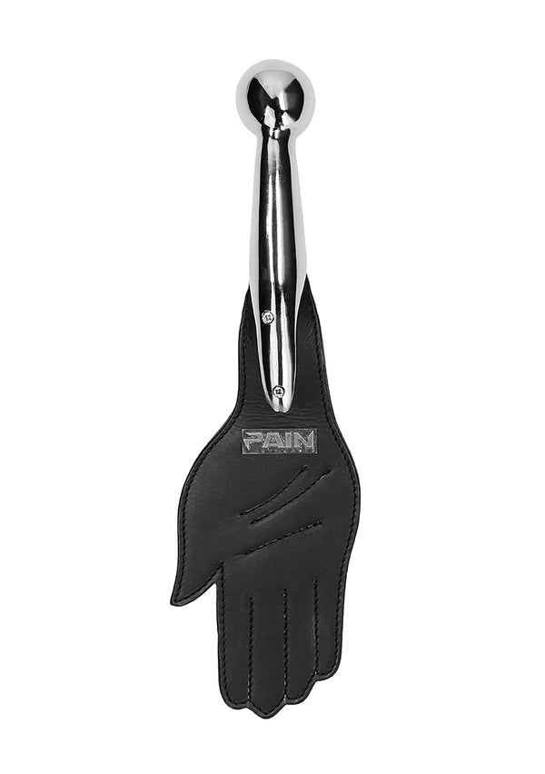 Saddle Leather Hand Paddle Metal Ball Handle