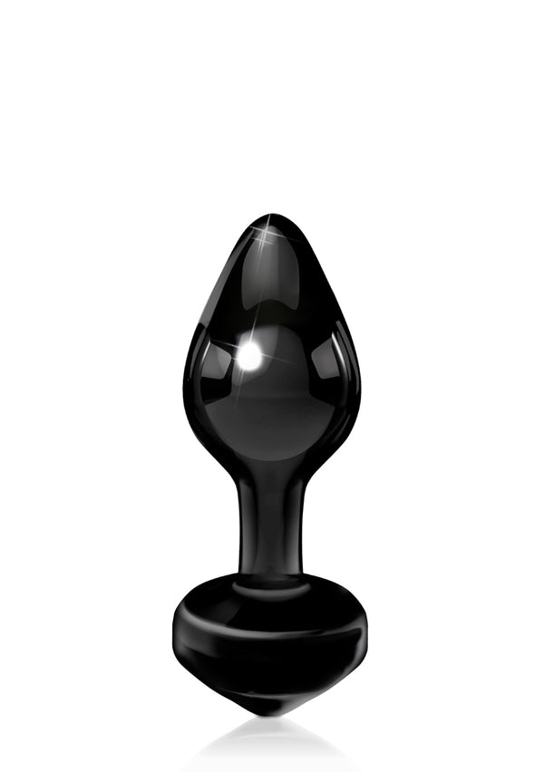 Glazen buttplug Icicles No 44 zwart