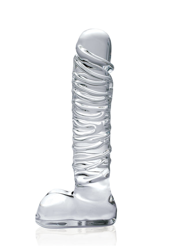 Glas dildo in penis vorm Icicles No 63