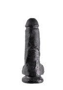King Cock 8" Cock w balls dark