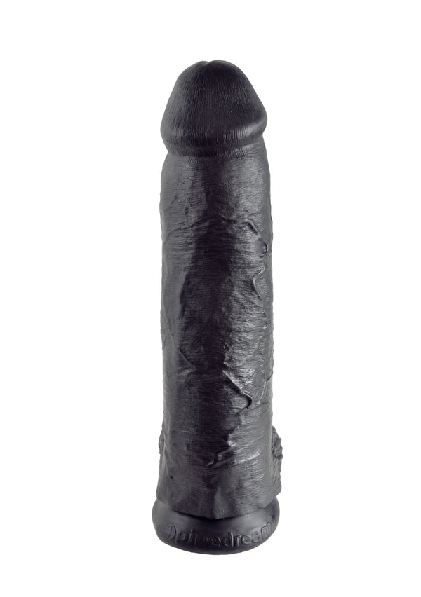 King Cock 12 inch Balls Black
