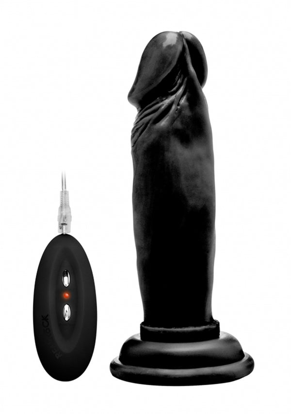 Vibrerende Realistische Lul - 6" - Zwart