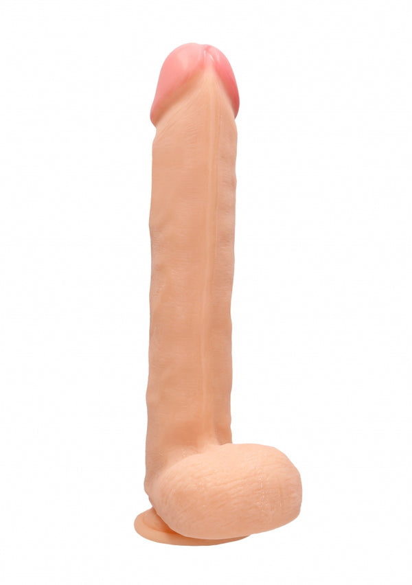 Realistische XXL Dildo Met Ballen - 38 cm