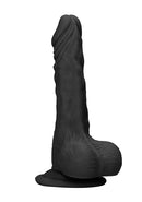 Realistic Dildo With Balls - 25 cm - Black