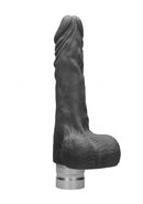 Realrock 7-17 cm Vibrerende Dildo Met Ballen - Zwart