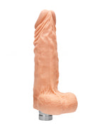Realrock 10-25 cm Vibrerende Dildo Met Ballen - Vlees