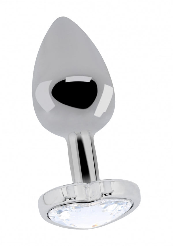 Love Heart Diamanten Stop - 3.75 Inch - Zilver