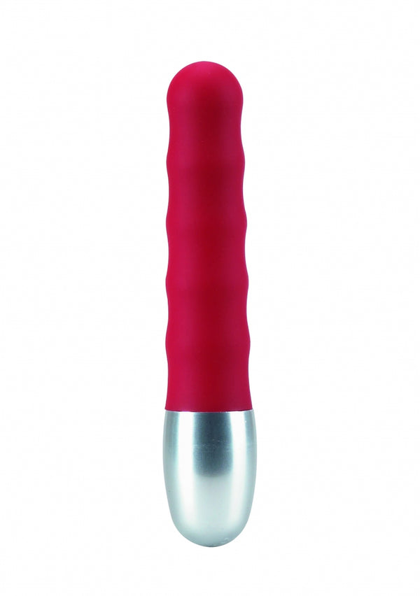 Discretion Geribbelde Mini Vibrator - Zwart