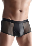 Wetlook & mesh Heren shorts - Zwart