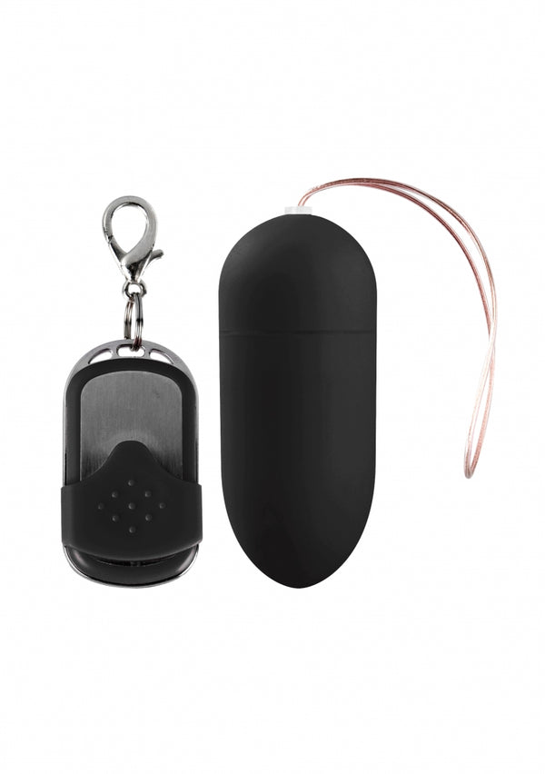Vibrating Egg with 10 Speeds and Remote Control - L - Black