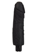 Realistische Huid Vibrator - Groot - Zwart