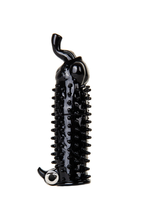 Elephant Vibrating Penis Extension - Black