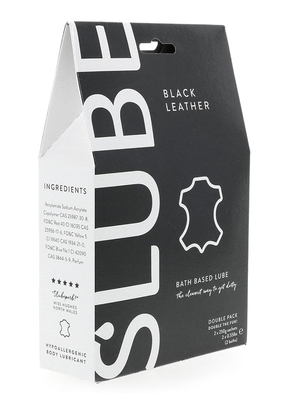 Slube zwart leren dubbelpak