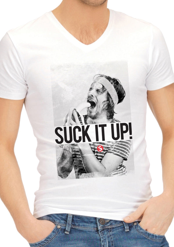 Grappige T-Shirts - Suck It Up - S