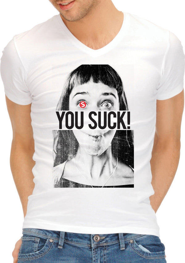 Grappige T-Shirts - You Suck - S