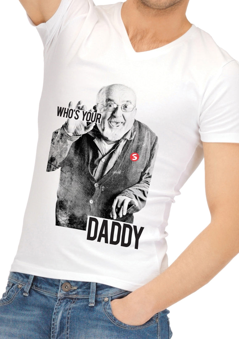 Grappige T-Shirts - Wie is je vader - S