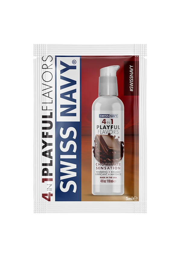 Playful 4 In 1 Glijmiddel Met Chocolate Sensation-Smaak - 5ml