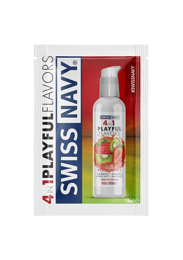 Playful 4 In 1 Glijmiddel Met Straw-Kiwi Pleasures-Smaak - 5ml