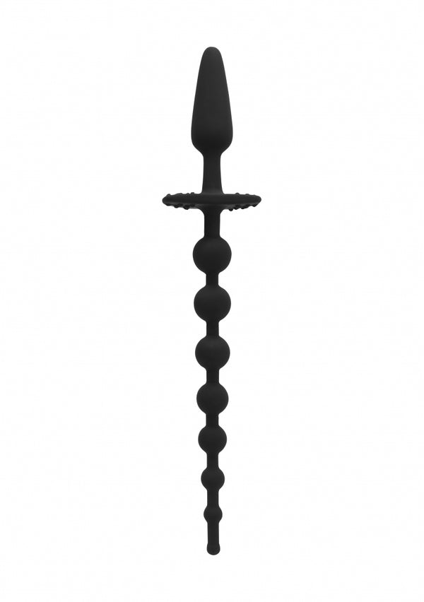 No. 54 - Butt Plug with Anal Chain - Black