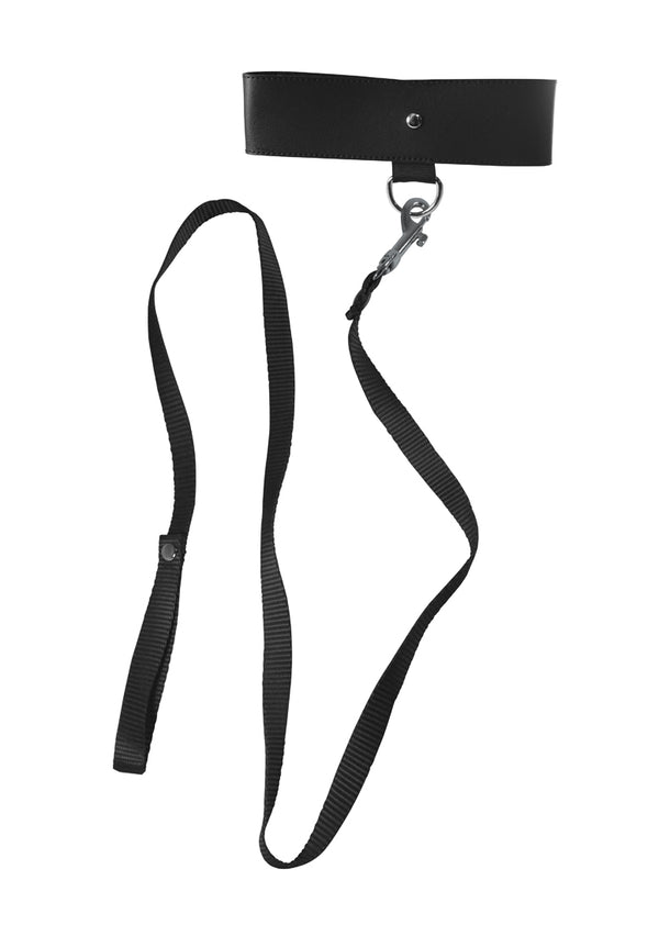S&M Black Leash & Collar