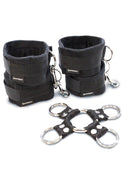 Bondageset voor benen en armen (zwart)