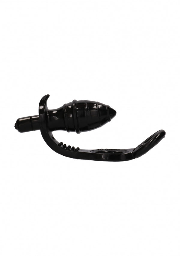 Vibrerende Butt Plug met Cock Ring