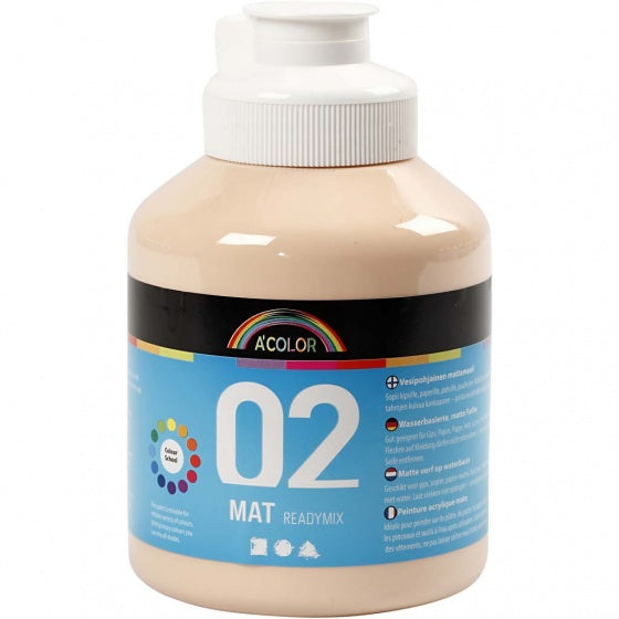 acrylverf mat 500ml crème