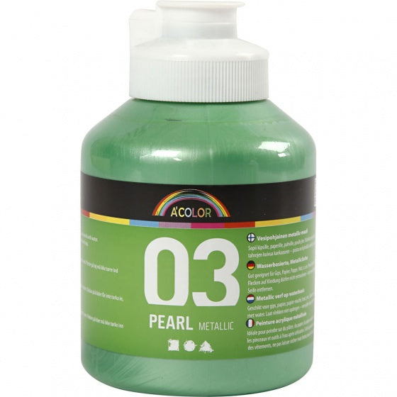 acrylverf metallic 500ml lichtgroen