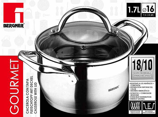 Bergner Gourmet Kookpan 16cm - 1.7 liter