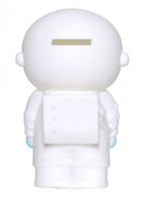 spaarpot Astronaut 16,5 cm PVC wit