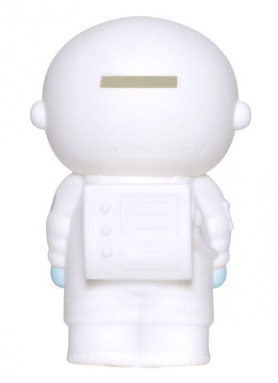 spaarpot Astronaut 16,5 cm PVC wit