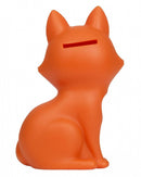 spaarpot Vos 18,7 cm PVC oranje