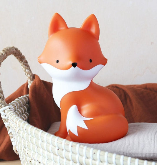 spaarpot Vos 18,7 cm PVC oranje