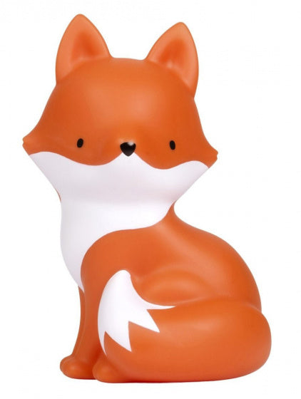 spaarpot Vos 18,7 cm PVC oranje