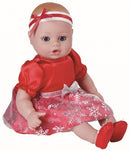 Playtime Baby Snowflake rood meisjes 33 cm