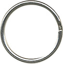 sleutelring 25 x 2 mm staal zilver 100 stuks