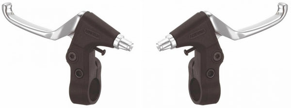 remgrepenset V-brake 20/24 inch zwart/zilver 2-delig