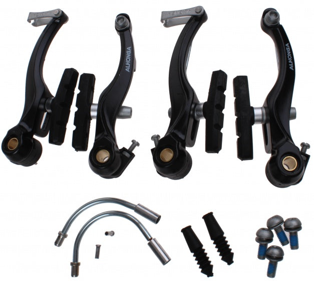 V-Brake voor en achter HJ-811AD zwart/zilver