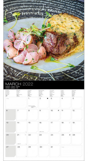 wandkalender 2022 Food 30 x 30 cm papier