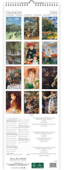 wandkalender 2022 Renoir 49 x 16 cm papier