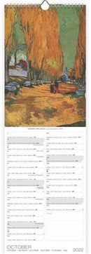wandkalender 2022 Van Gogh 49 x 16 cm papier