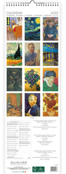 wandkalender 2022 Van Gogh 49 x 16 cm papier