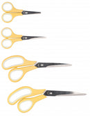 scharenset RVS geel/zilver 4 stuks