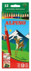 kleurpotloden junior 17,5 cm hout 12 stuks