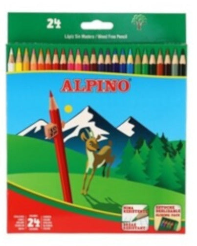 kleurpotloden junior 17,5 cm hout 24 stuks