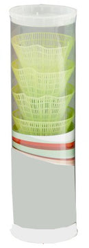 Badminton shuttles kunststof 6 stuks geel