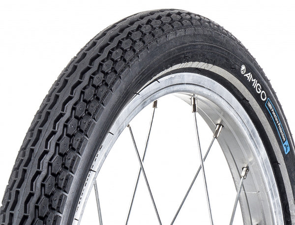 Buitenband Ortem M160 1mm 16 x 1.75 (47-305) reflectie antilek zwart